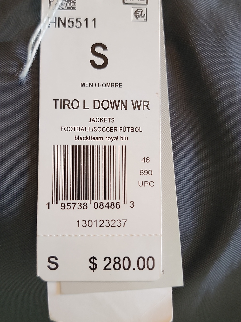 adidas Hooded jacket Sportswear TIRO L DOWN WR. Small - Picture 12 of 16